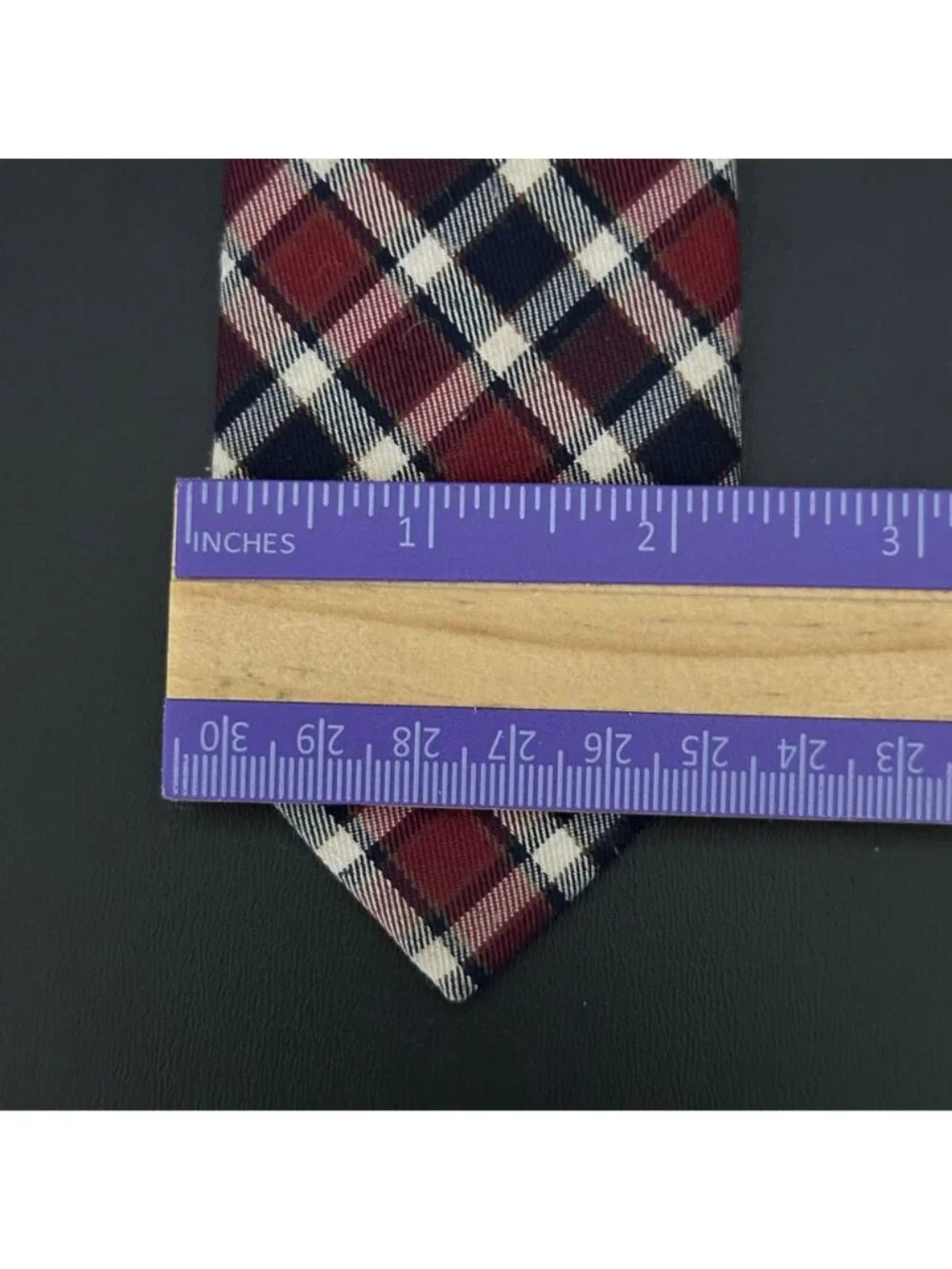 Vintage Y2K ABERCROMBIE & FITCH Plaid YOUTH Necktie Tartan Collegiate Moose Tag